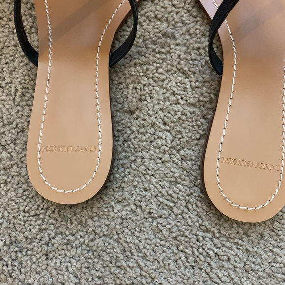 ❤️LAST NEW 7.5 Tory Burch Mini Miller Perfect Black Sandals - Picture 7 of 9